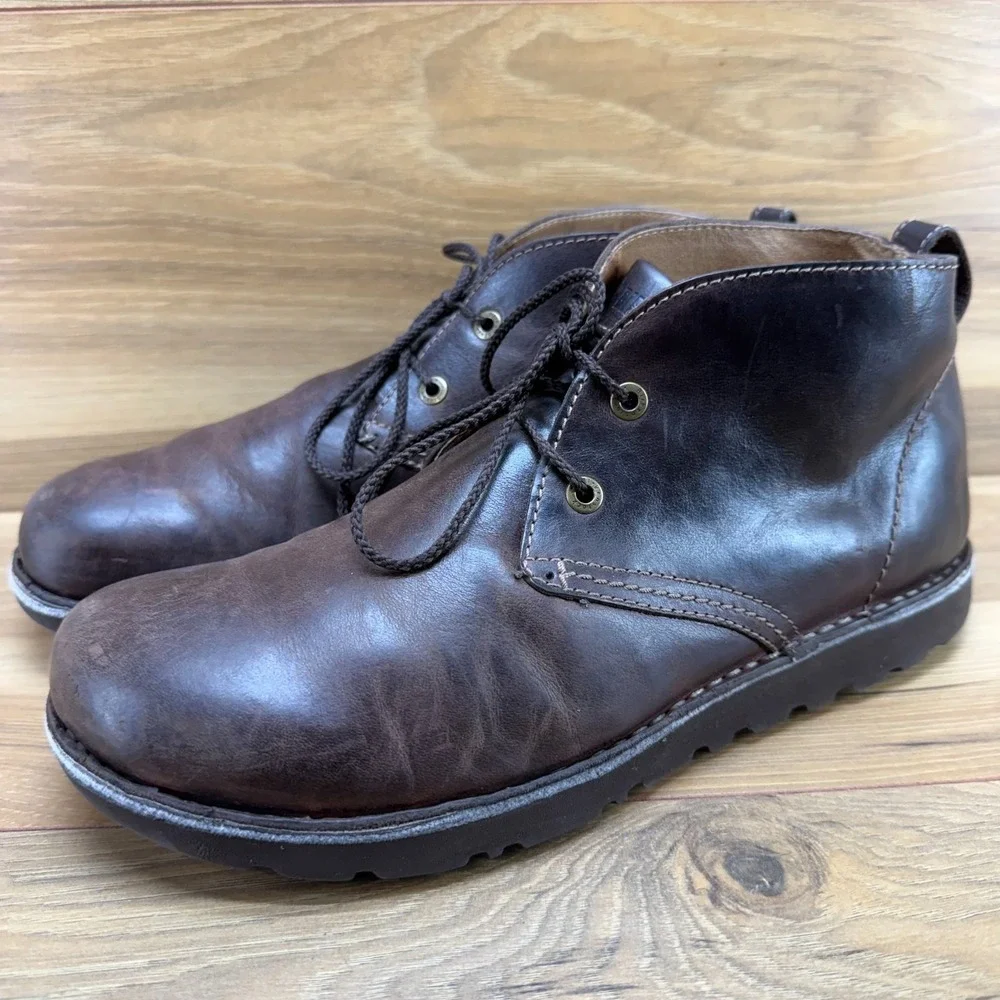 Birkenstock Harris Chukka Boot Mens 10 W EU 43 Brown Leather Desert Ankle Casual